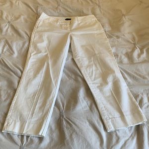 Ann Taylor White Capri Pants